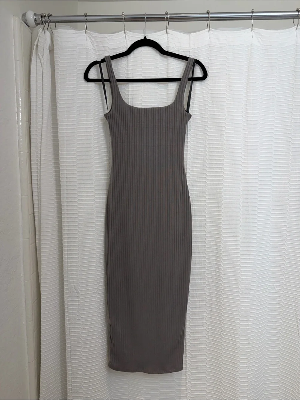 Revolve H:ours Dahlia Midi Dress Charcoal/Brown/Slate XS NWOT